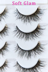 SO PINK BEAUTY Mink Eyelashes 5 Pairs - Trendsi - Flyclothing LLC