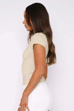 Crewneck Short Sleeve Tee - Trendsi - Flyclothing LLC