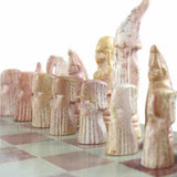 Hand Carved Soapstone Maasai Chess Set - 14" Board - Smolart - Smolart - Flyclothing LLC