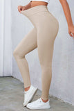 Crisscross Detail Wide Waistband Leggings - Trendsi - Flyclothing LLC