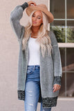 Heathered Open Front Longline Cardigan - Trendsi