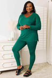 Zenana Lazy Days Full Size Long Sleeve Top and Leggings Set - Trendsi - Flyclothing LLC