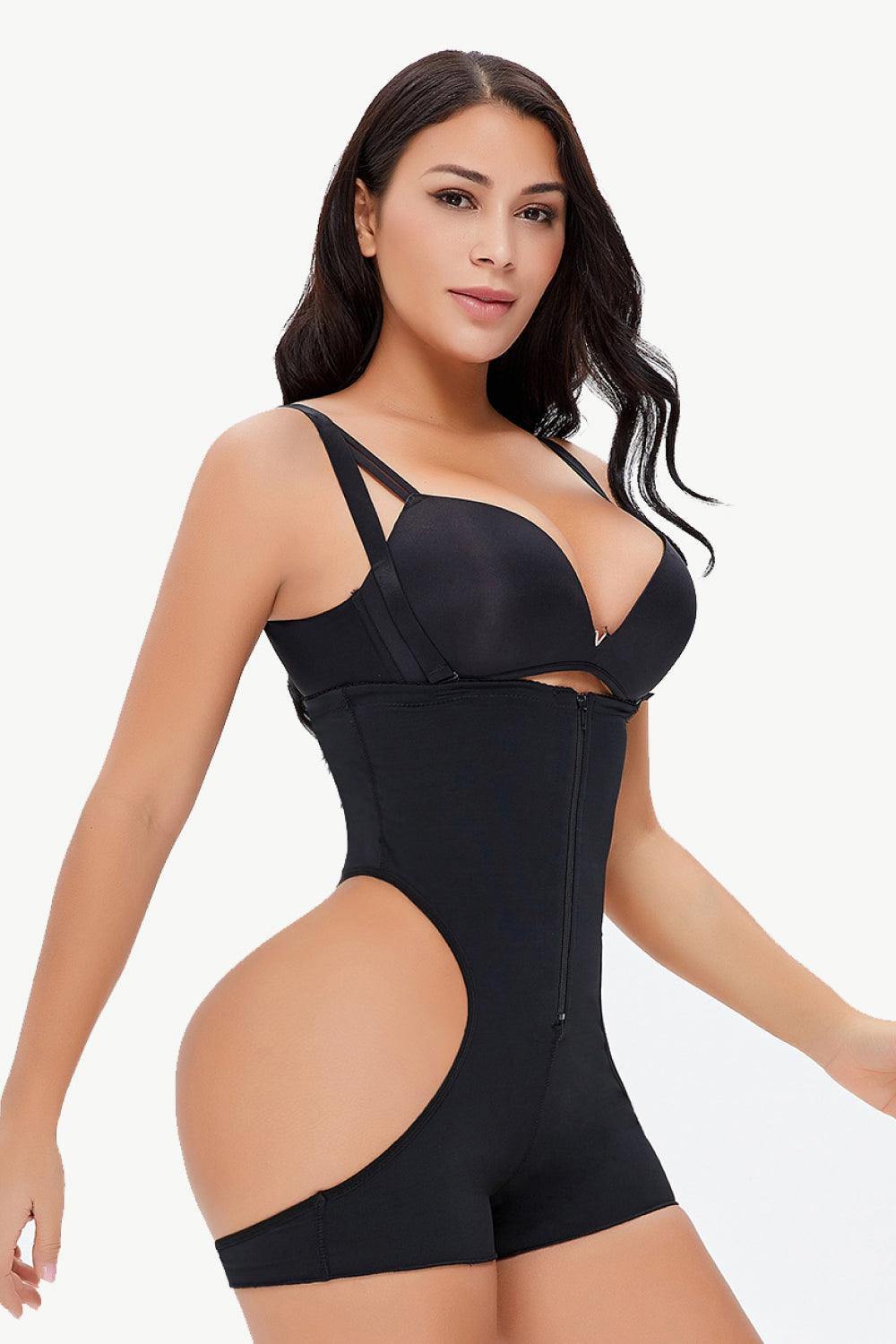 Full Size Cutout Under-Bust Shaping Bodysuit - Trendsi