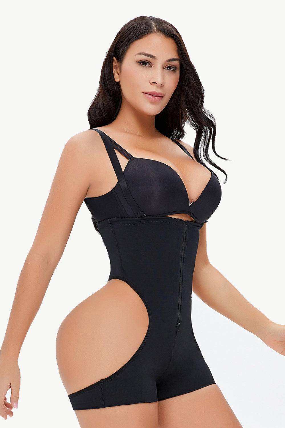 Full Size Cutout Under-Bust Shaping Bodysuit - Trendsi - Flyclothing LLC