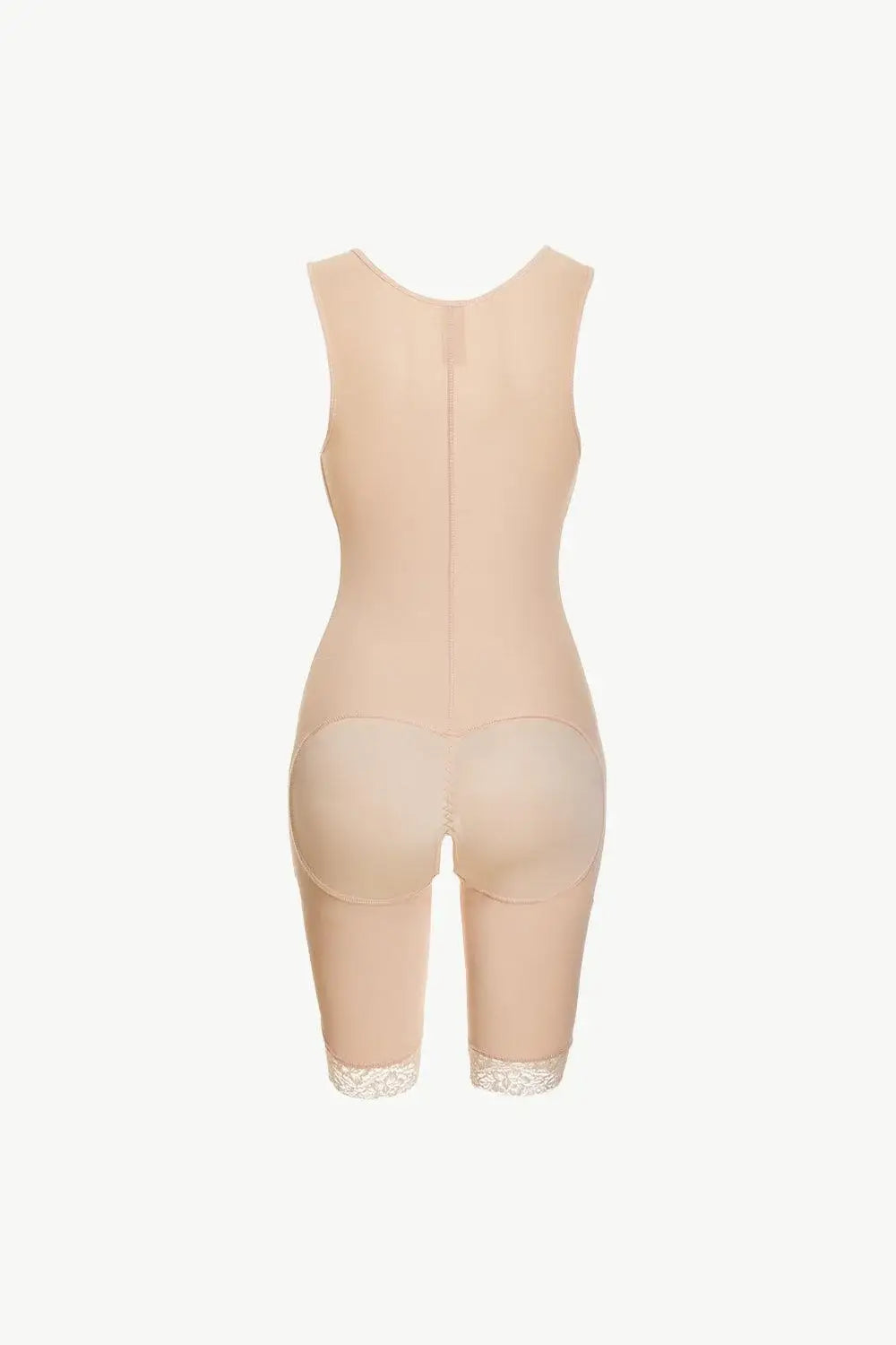 Full Size Lace Trim Shapewear with Zipper - Trendsi - Flyclothing LLC