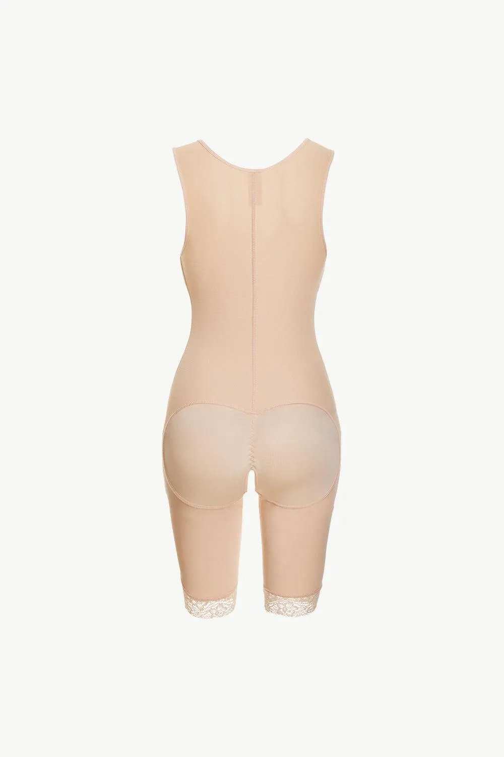 Full Size Lace Trim Shapewear with Zipper - Trendsi - Flyclothing LLC