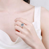 3 Carat Moissanite 925 Sterling Silver Ring - Trendsi - Flyclothing LLC