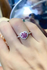 Lifelong Journey 1 Carat Moissanite Heart Ring - Trendsi - Flyclothing LLC