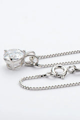 Show Off 1 Carat Moissanite Pendant Necklace - Trendsi - Flyclothing LLC