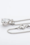 Show Off 1 Carat Moissanite Pendant Necklace - Trendsi