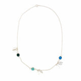 Necklace, Feathers and Turquoise - Artisana