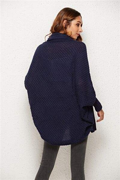 Open Front Batwing Sleeve Cardigan - Trendsi - Flyclothing LLC