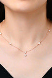 Moissanite 925 Sterling Silver Necklace - Trendsi - Flyclothing LLC