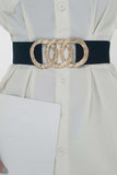 Zinc Alloy Buckle Elastic Wide Belt - Trendsi - Flyclothing LLC