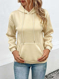 Long Sleeve Front Pocket Hoodie - Trendsi - Flyclothing LLC
