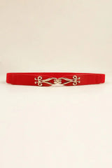 Alloy Buckle Elastic Belt - Trendsi - Flyclothing LLC