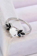 Opal and Zircon Contrast Ring - Flyclothing LLC