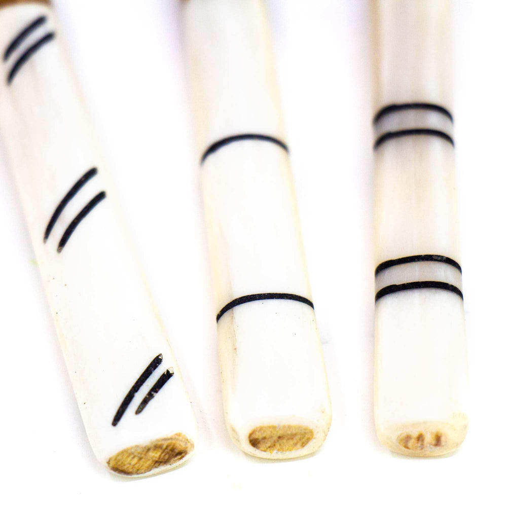 Simple Batik Olive Wood Fork Set of 3 - Jedando - Flyclothing LLC