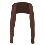 Long Sleeve Knit Bolero - Trendsi - Flyclothing LLC