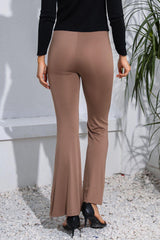 High Waist Long Flare Pants - Trendsi