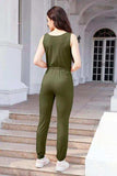 Drawstring Round Neck Sleeveless Jumpsuit - Trendsi - Flyclothing LLC