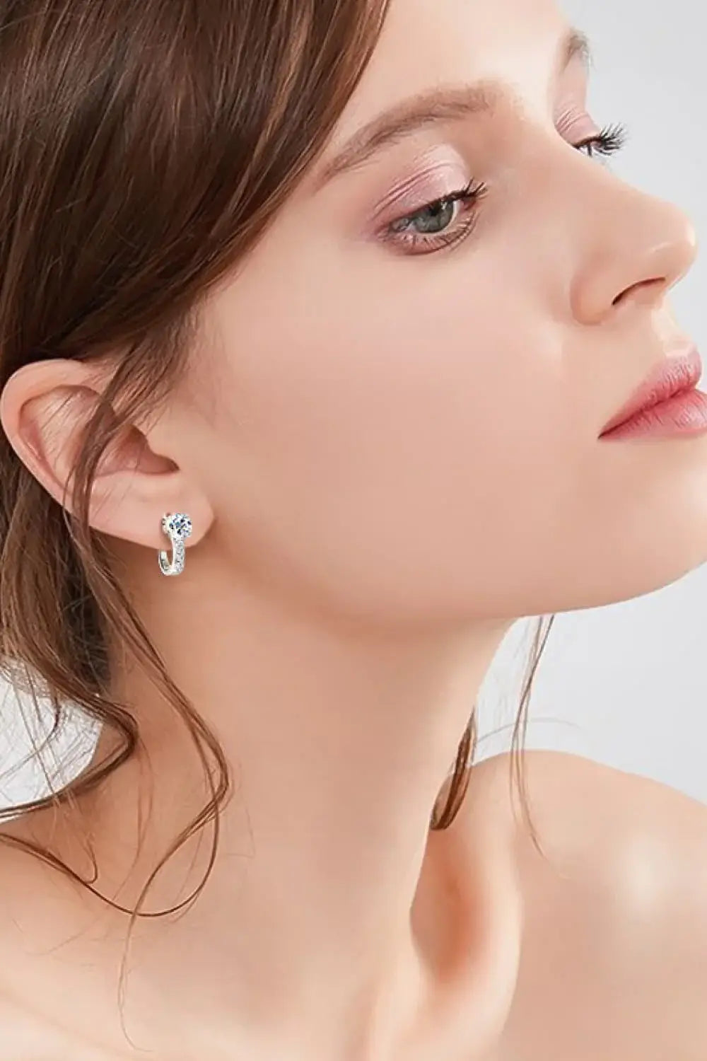 2 Carat Moissanite 925 Sterling Silver Earrings - Trendsi - Flyclothing LLC