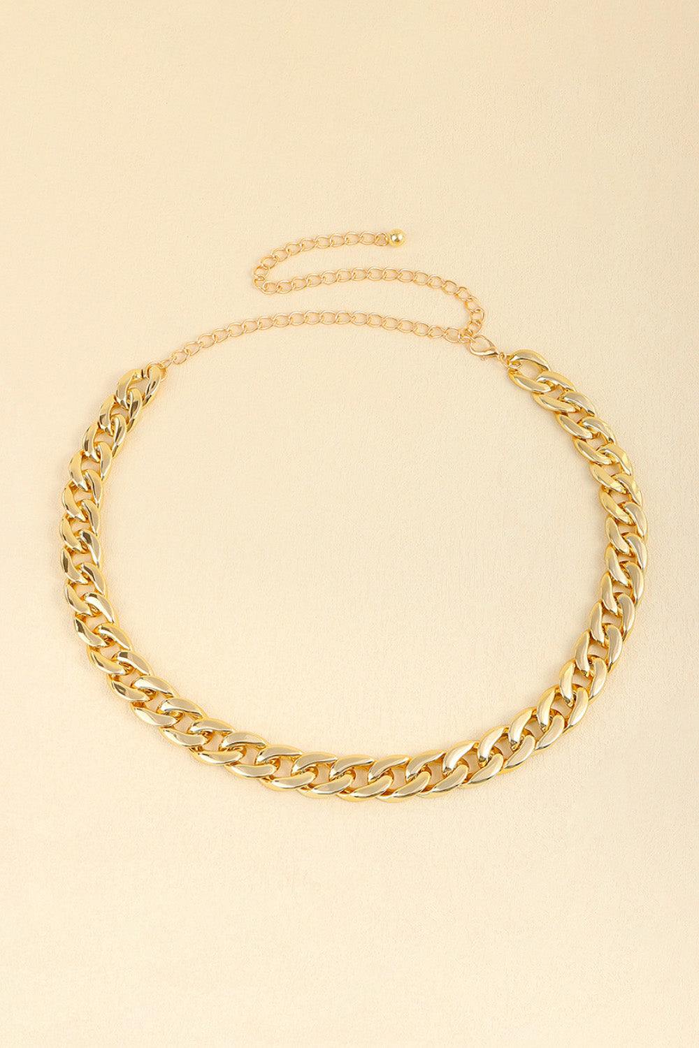 Adjustable Curb Chain Belt - Trendsi