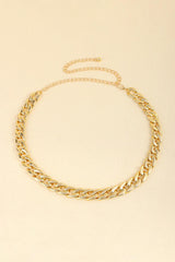 Adjustable Curb Chain Belt - Trendsi
