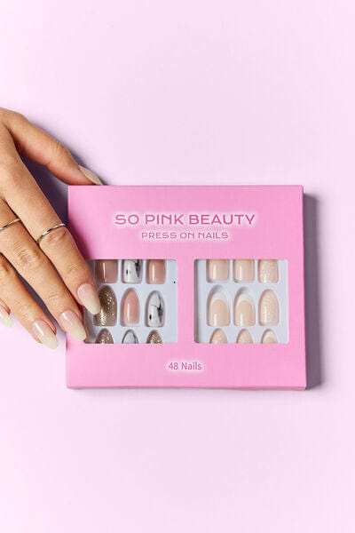 SO PINK BEAUTY Press On Nails 2 Packs - Trendsi - Flyclothing LLC