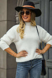 Turtle Neck Long Sleeve Pullover Sweater - Trendsi - Flyclothing LLC