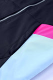 Leopard Color Block Zip-Up Hooded Jacket - Trendsi - Flyclothing LLC