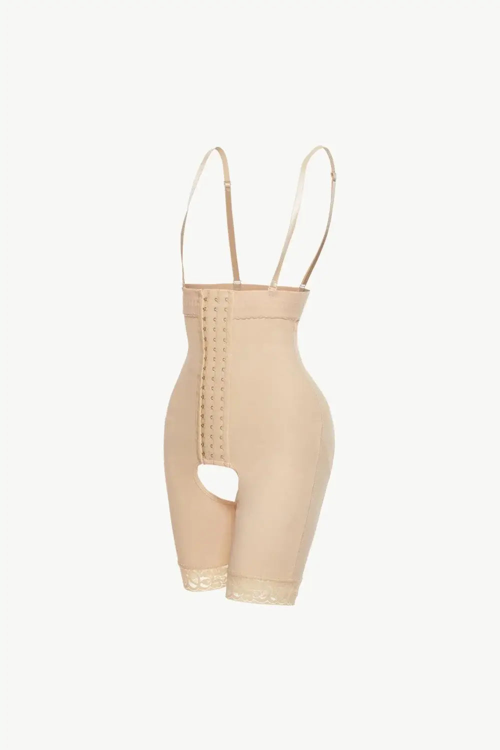 Full Size Hook-and-Eye Lace Trim Shaping Bodysuit - Trendsi - Flyclothing LLC