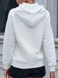 Contrast Stitching Drawstring Raglan Sleeve Hoodie - Trendsi - Flyclothing LLC