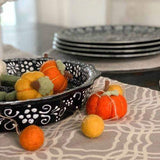 Encantada Handmade Pottery Serving Dish, Black & White - Encantada - Flyclothing LLC