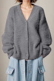 Button Up Dropped Shoulder Cardigan - Trendsi - Flyclothing LLC