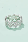 Moissanite Zigzag Stacking Rings - Trendsi