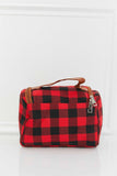Printed Makeup Bag with Strap - Trendsi