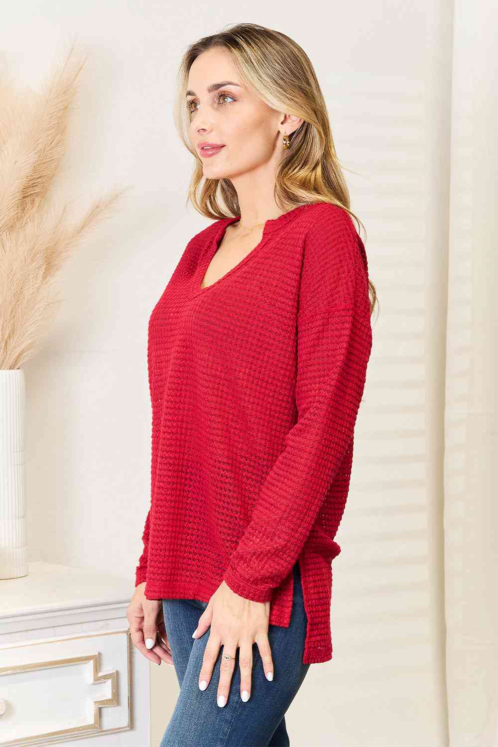 Culture Code Full Size Wide Notch Relax Top - Trendsi - Flyclothing LLC