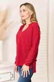 Culture Code Full Size Wide Notch Relax Top - Trendsi - Flyclothing LLC