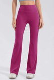High Waist Straight Active Pants - Trendsi - Flyclothing LLC