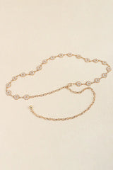 Rhinestone Decor Zinc Alloy Belt - Trendsi - Flyclothing LLC