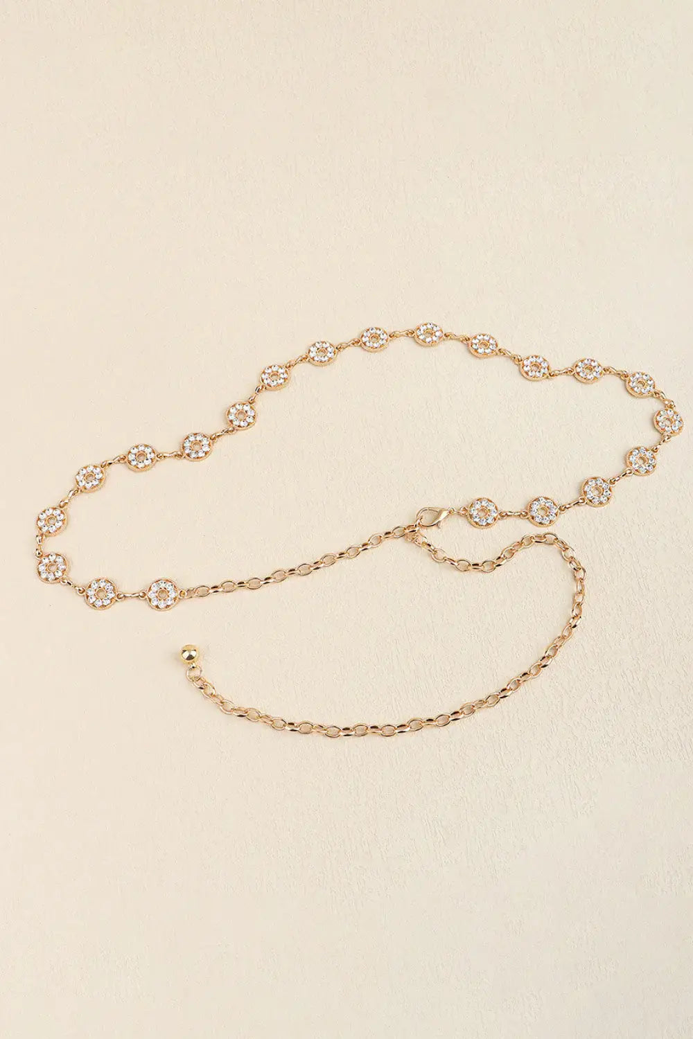 Rhinestone Decor Zinc Alloy Belt - Trendsi - Flyclothing LLC