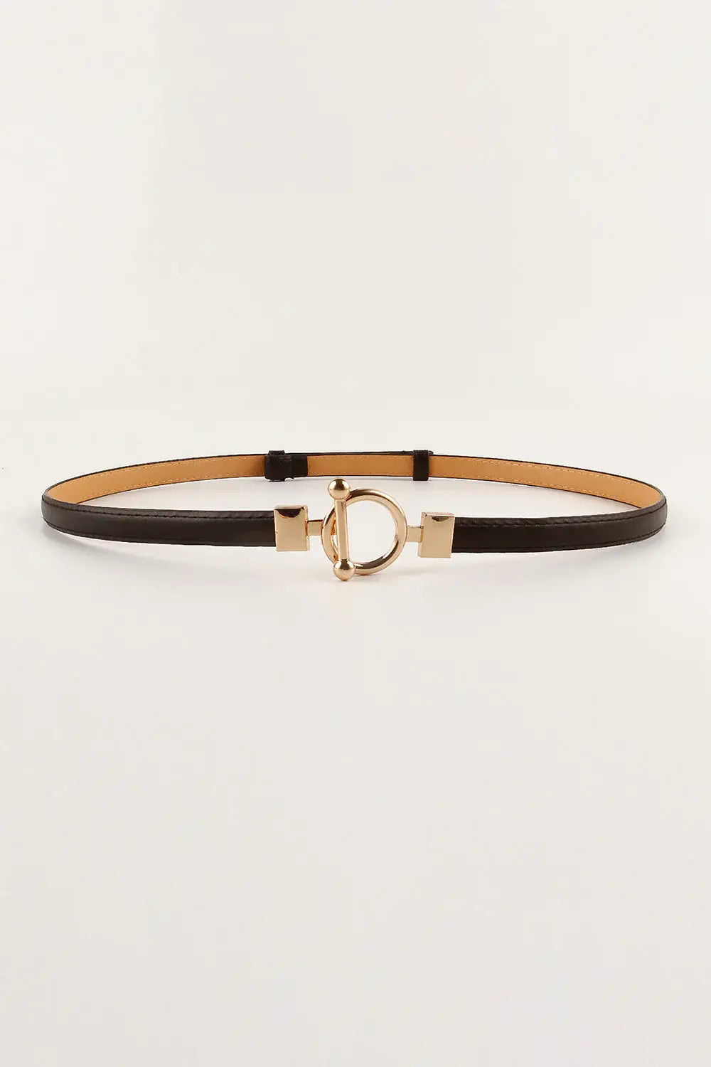 Toggle Buckle Skinny PU Belt - Trendsi - Flyclothing LLC