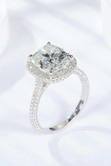 6 Carat Moissanite Halo Ring - Trendsi - Flyclothing LLC