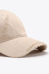 Distressed Adjustable Baseball Cap - Trendsi - Flyclothing LLC