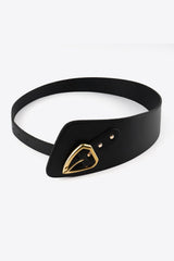 Irregular PU Leather Belt - Trendsi