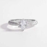925 Sterling Silver Inlaid Zircon Ring - Trendsi - Flyclothing LLC