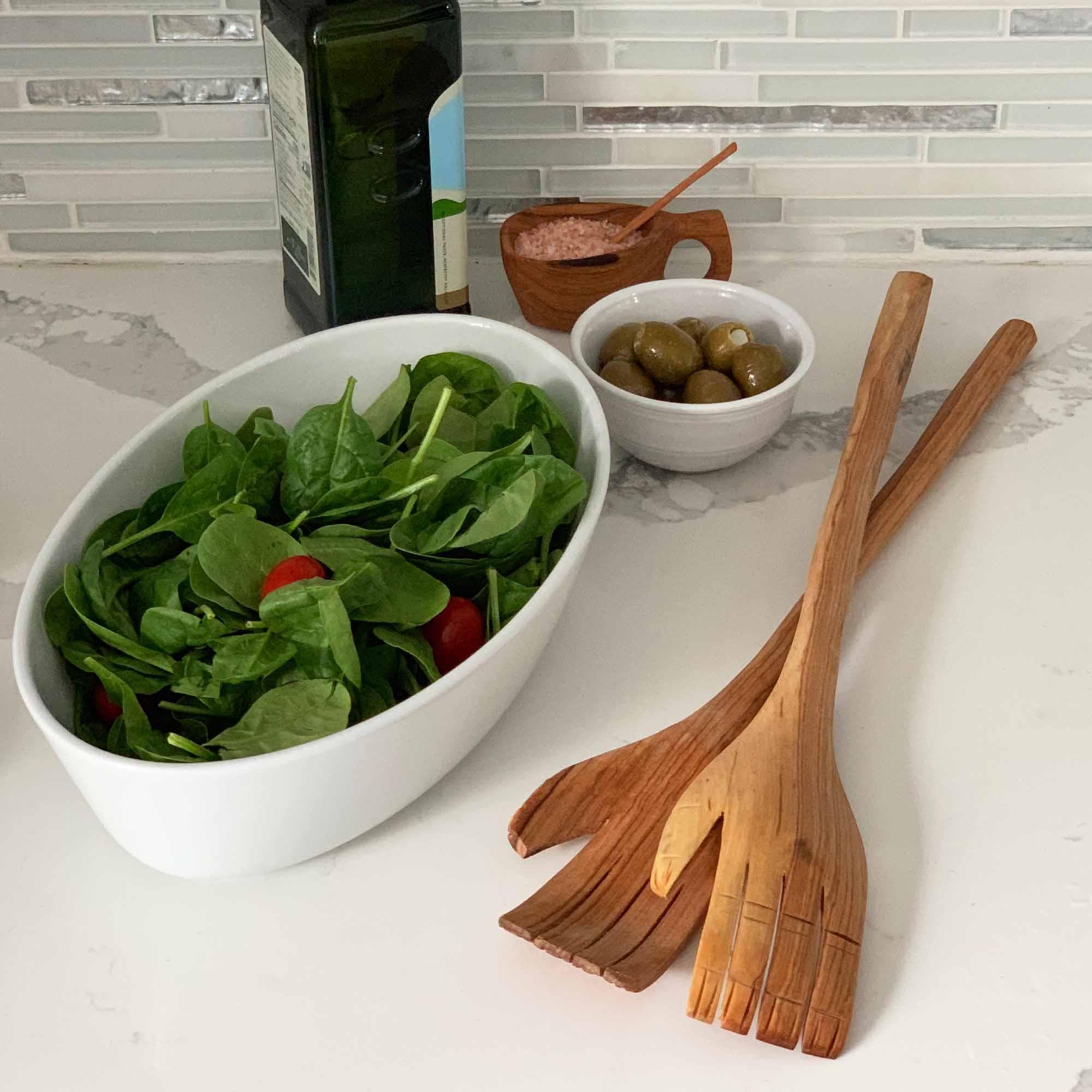 Giant 17 inch Hands Salad Servers - Jedando Handicrafts - Jedando Handicrafts
