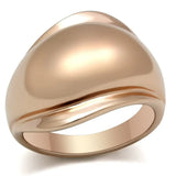 Alamode IP Rose Gold(Ion Plating) Brass Ring with No Stone - Alamode - Flyclothing LLC