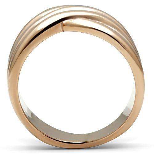 Alamode IP Rose Gold(Ion Plating) Brass Ring with No Stone - Alamode - Flyclothing LLC